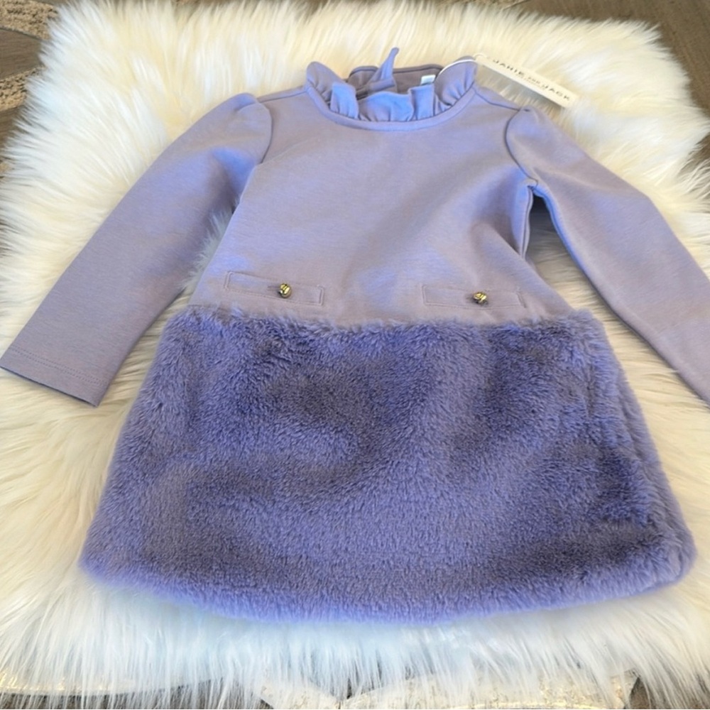 Janie and Jack dress with Faux Fur Skirt
